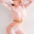 OEM Custom Logo Seamless Women Yoga Set Fitness Yoga Носить женскую женскую йогу спортивная одежда спортивная одежда